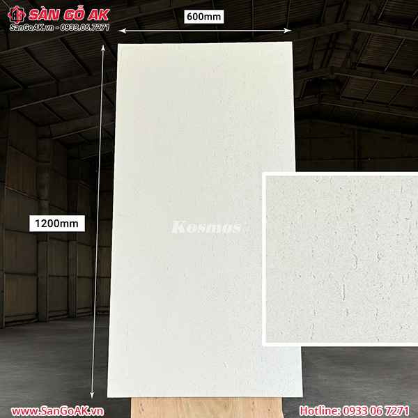 Tấm ốp đá dẻo Kosmos DD001-OFF WHITE vân đá Travertine trắng kem